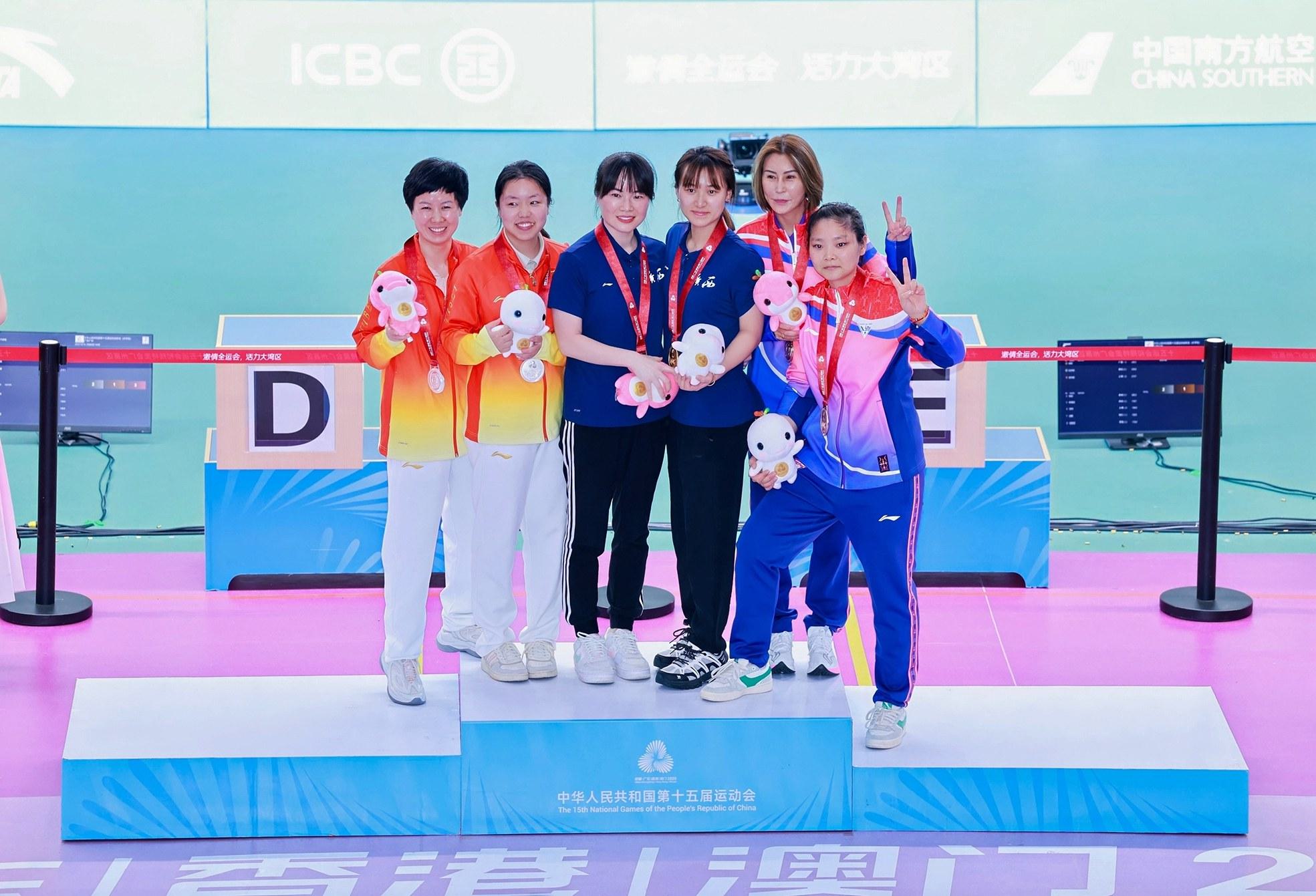 她的分数优, 唐晓逆转夺, 在全运会射 她的分数优, 唐晓逆转夺, 在全运会射